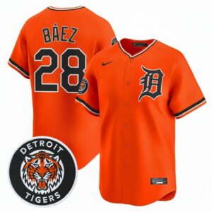 Javier Báez #28 Detroit Tigers Alternate Vapor Premier Limited Jersey - Orange