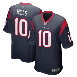 Davis Mills Houston Texans  Player Game Jersey - Navy