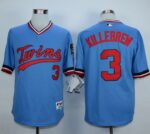 Minnesota Twins #3 Harmon Killebrew Light Blue 1984 Turn Back The Clock Stitched Jersey