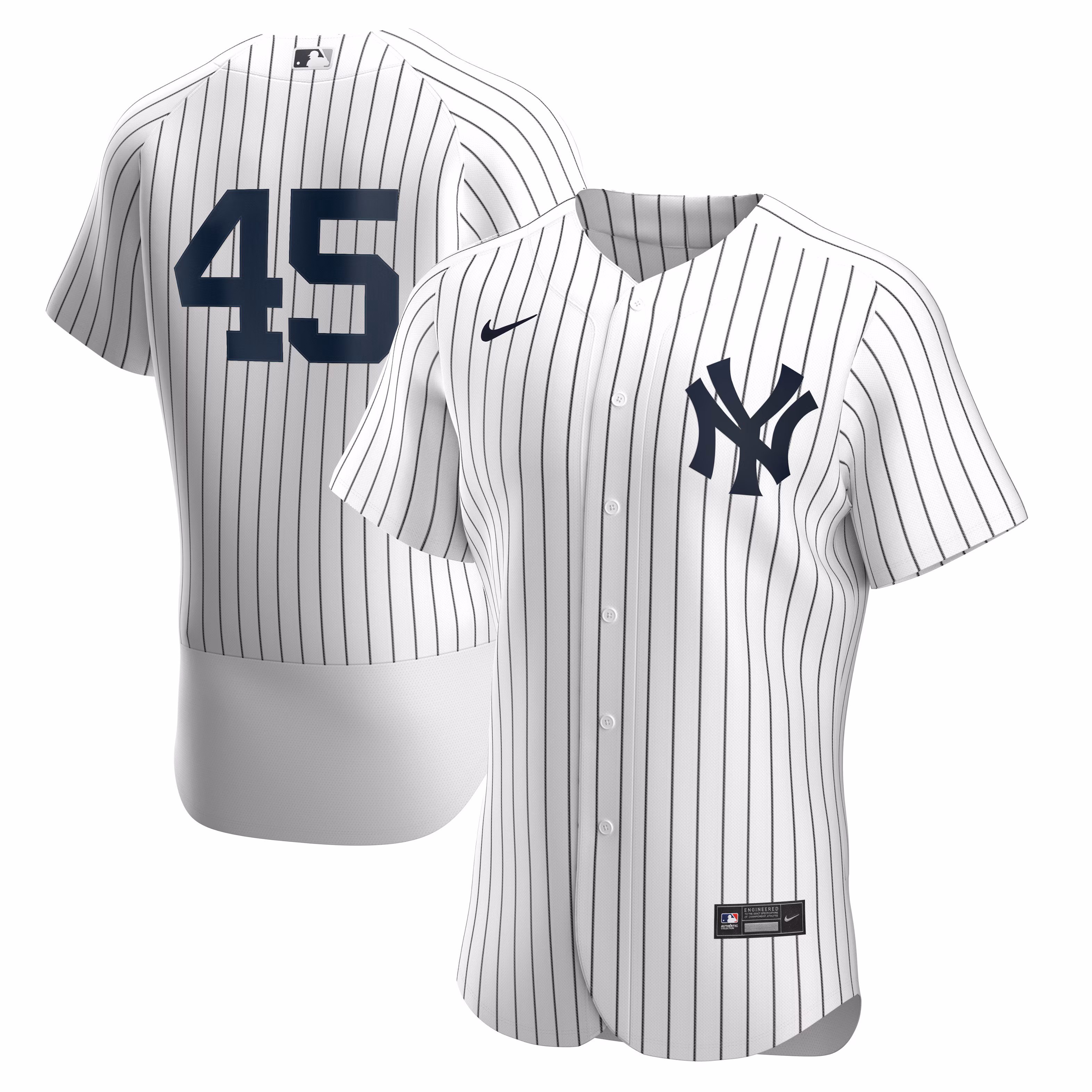 New York Yankees Gerrit Cole #45 White Home Authentic Player Jersey