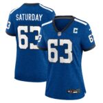 Jeff Saturday Indianapolis Colts  Women's Indiana Nights Alternate Game Jersey - Royal