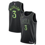 Unisex New Orleans Pelicans CJ McCollum  Black 2023/24 Swingman Jersey - City Edition