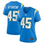 Jeremiah Attaochu Los Angeles Chargers  Women's Home Game Player Jersey - Powder Blue