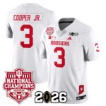 Omar Cooper Jr. #3 Indiana Hoosiers Vapor Limited Football Jersey - 2025 National Champions - All Stitched