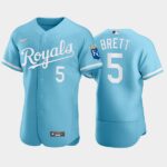 Men's George Brett #5 Kansas City Royals 2022 Powder Blue Jersey