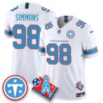 Jeffery Simmons #98 Tennessee Titans Vapor F.U.S.E. Limited Jersey -  White