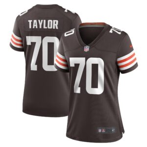 Alex Taylor Cleveland Browns  Women's Team Game Player Jersey - Brown
