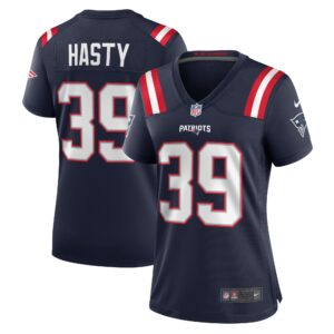 Jamycal Hasty New England Patriots Women's Team Game Jersey -  Navy