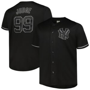 New York Yankees Aaron Judge #99 Black Big & Tall Pop Fashion Jersey