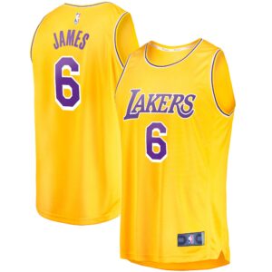 LeBron James Los Angeles Lakers  Big & Tall Fast Break Player Jersey - Gold - Icon Edition
