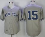 Mitchell And Ness 1978 New York Yankees #15 Thurman Munson Grey Throwback Stitched Jersey