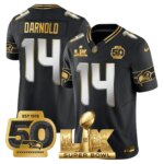 Sam Darnold #14 Seattle Seahawks Super Bowl LX Patch Game Jersey - All Stitched