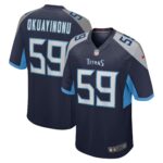 Sam Okuayinonu Tennessee Titans  Home Game Player Jersey - Navy