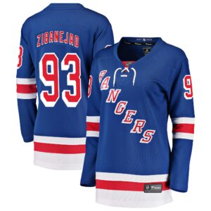 Mika Zibanejad New York Rangers Women's Breakaway Player Jersey - Blue