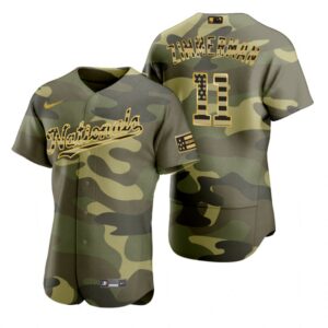 Men's Washington Nationals #11 Ryan Zimmerman Camo 2022 Armed Forces Day Jersey