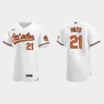 Men's Baltimore Orioles #21 Austin Hays White Home Flex Base Jersey