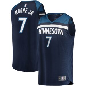 Wendell Moore Jr. Minnesota Timberwolves  2022 Draft First Round Pick Fast Break Replica Player Jersey Icon - Edition - Navy