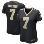 Morten Andersen New Orleans Saints Women's Game Retired Player Jersey - Black
