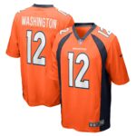 Montrell Washington Denver Broncos  Game Player Jersey - Orange