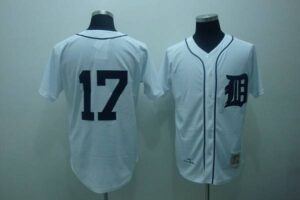 Mitchell And Ness Detroit Tigers #17 Denny McClain Stitched White Throwback Jersey