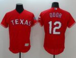 Texas Rangers #12 Rougned Odor Red Flexbase Collection Stitched Jersey