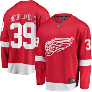 Alex Nedeljkovic Detroit Red Wings Home Breakaway Player Jersey - Red