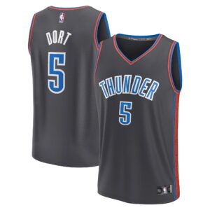 Luguentz Dort Oklahoma City Thunder  2022/23 Fastbreak Jersey - City Edition - Anthracite
