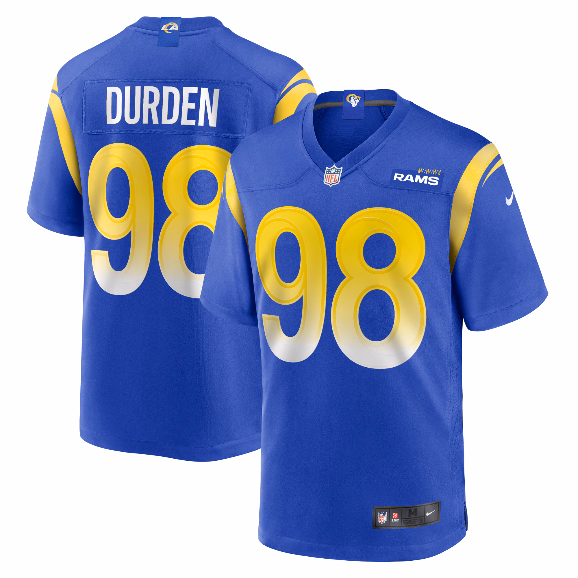 Cory Durden Los Angeles Rams  Game Jersey -  Royal