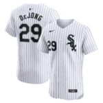 Men's Chicago White Sox Paul DeJong  White Home Elite Player Jersey