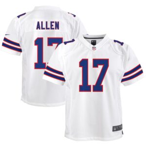 Josh Allen Buffalo Bills  Youth Game Player Jersey - White