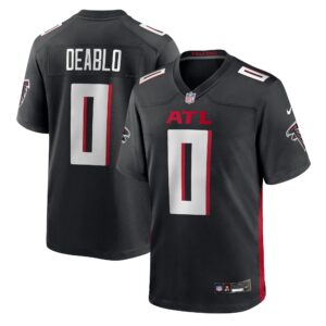 Atlanta Falcons Divine Deablo Black Team Game Jersey