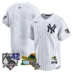 Team New York Yankees Jackie Robinson Patch Collection Limited Jersey - White