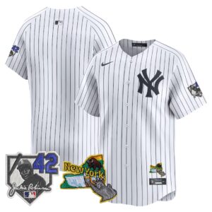 Team New York Yankees Jackie Robinson Patch Collection Limited Jersey - White