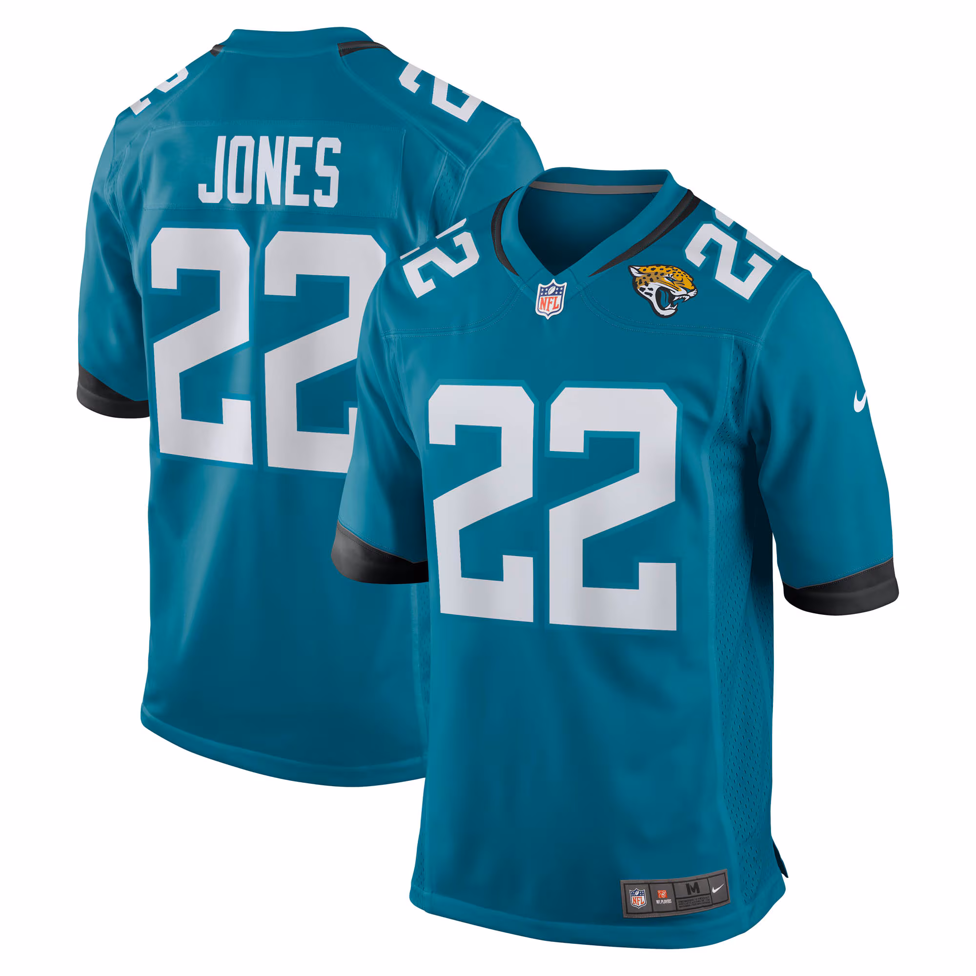 Jarrian Jones #22 Jacksonville Jaguars Team Game Jersey - Teal