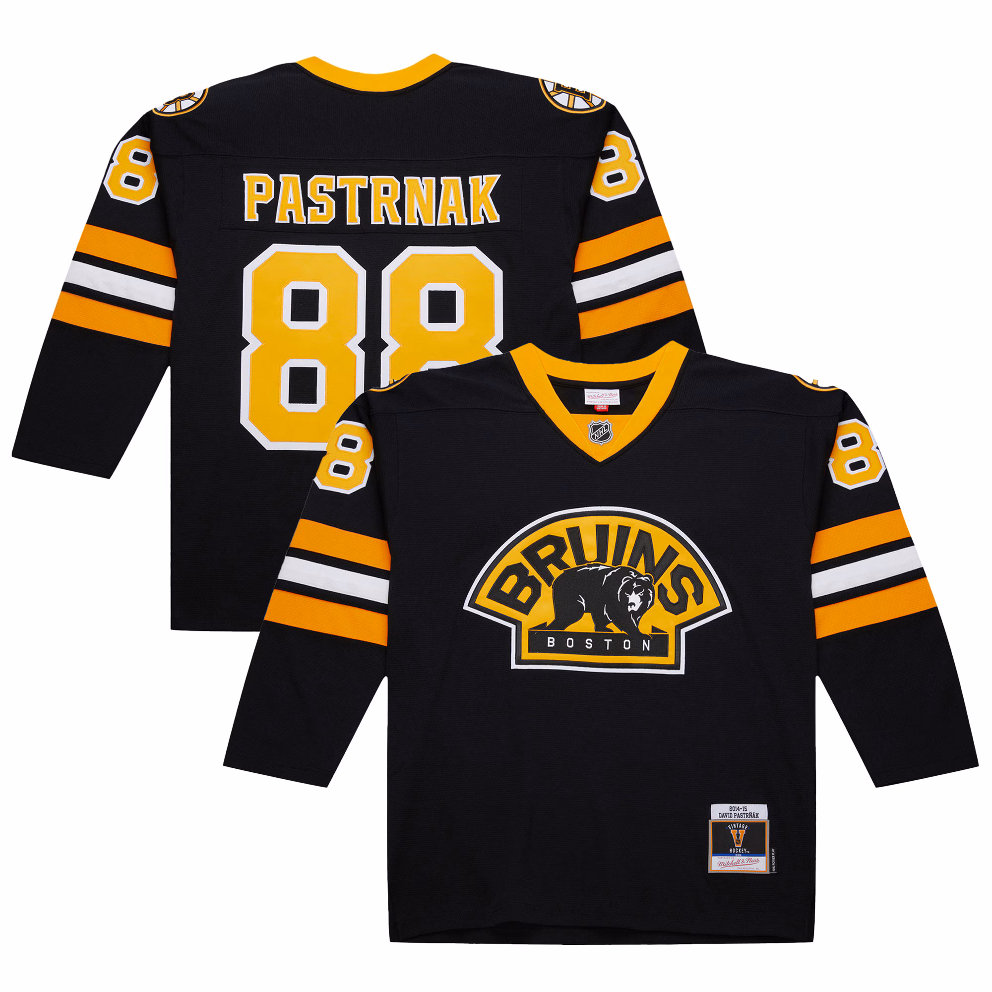 Boston Bruins David Pastrnak #88 Black 2014-15 Power Play Jersey