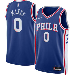 Tyrese Maxey Philadelphia 76ers  Unisex Swingman Jersey - Icon Edition - Royal