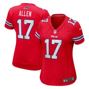 Josh Allen Buffalo Bills  Women's Alternate Game Jersey - Red