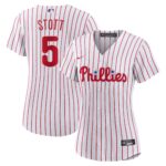 Women's Philadelphia Phillies Bryson Stott #5 White Home Replica Jersey