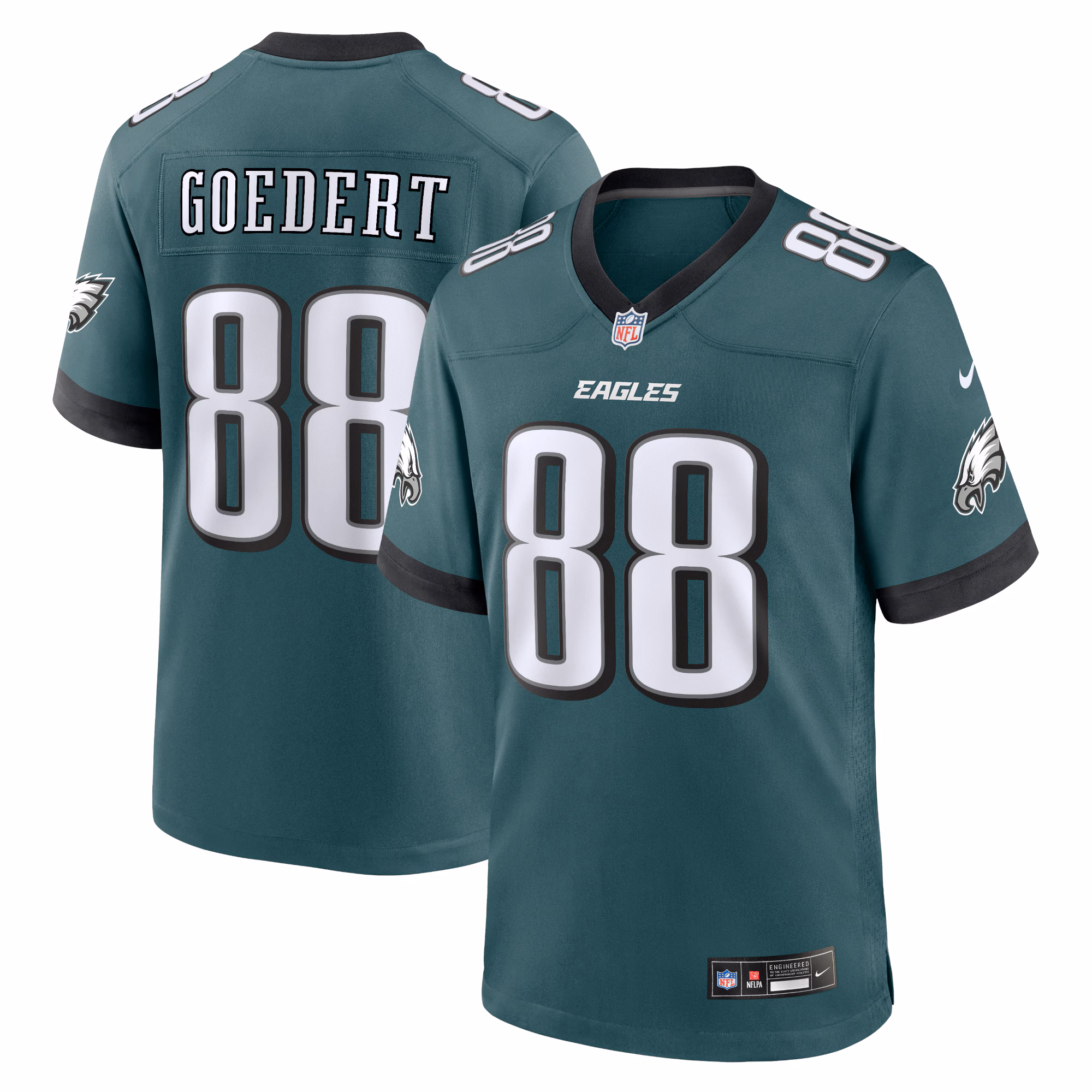 Dallas Goedert Philadelphia Eagles #88 Team Game Jersey - Midnight Green