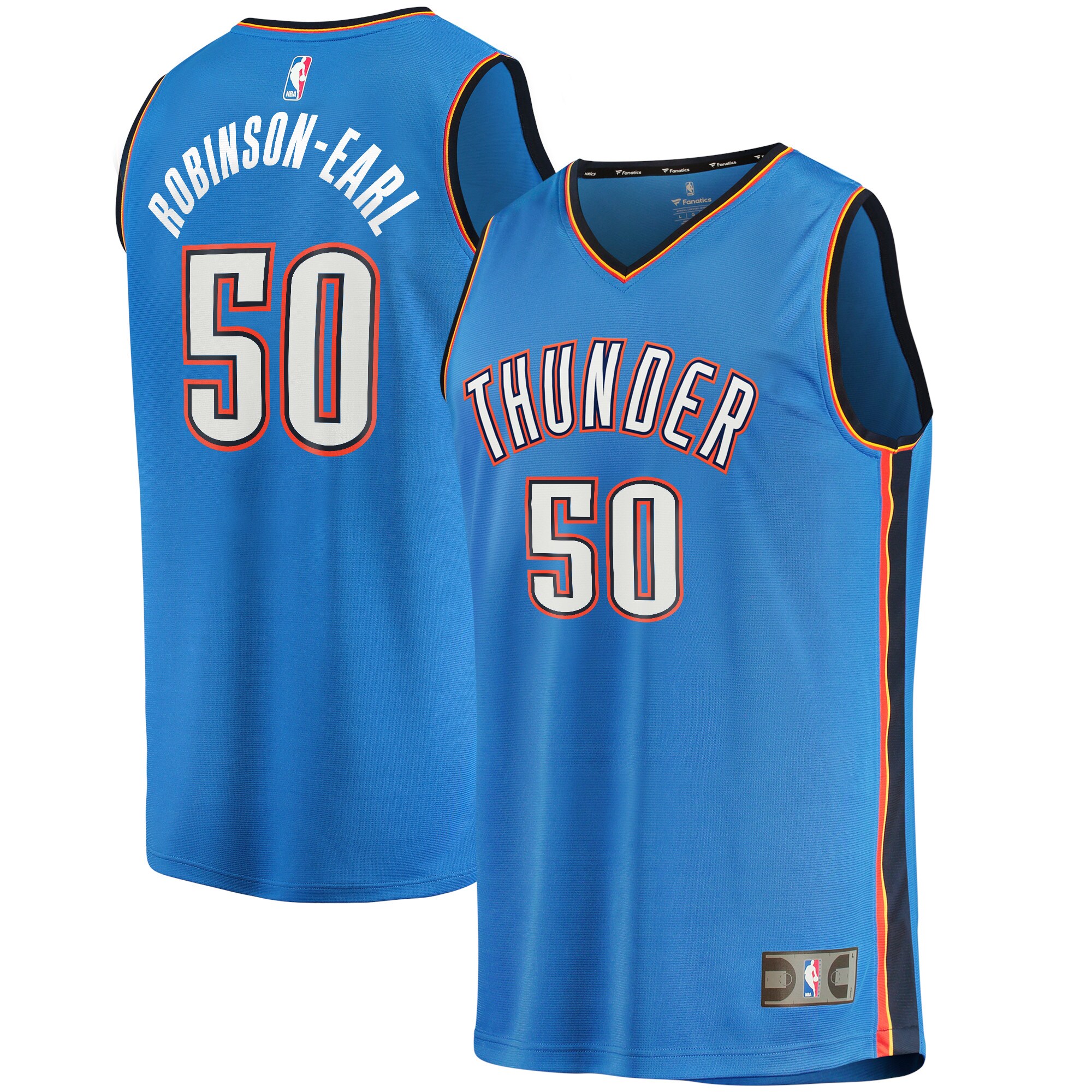 Jeremiah Robinson-Earl Oklahoma City Thunder 2021/22 Fast Break Replica Jersey - Icon Edition - Blue