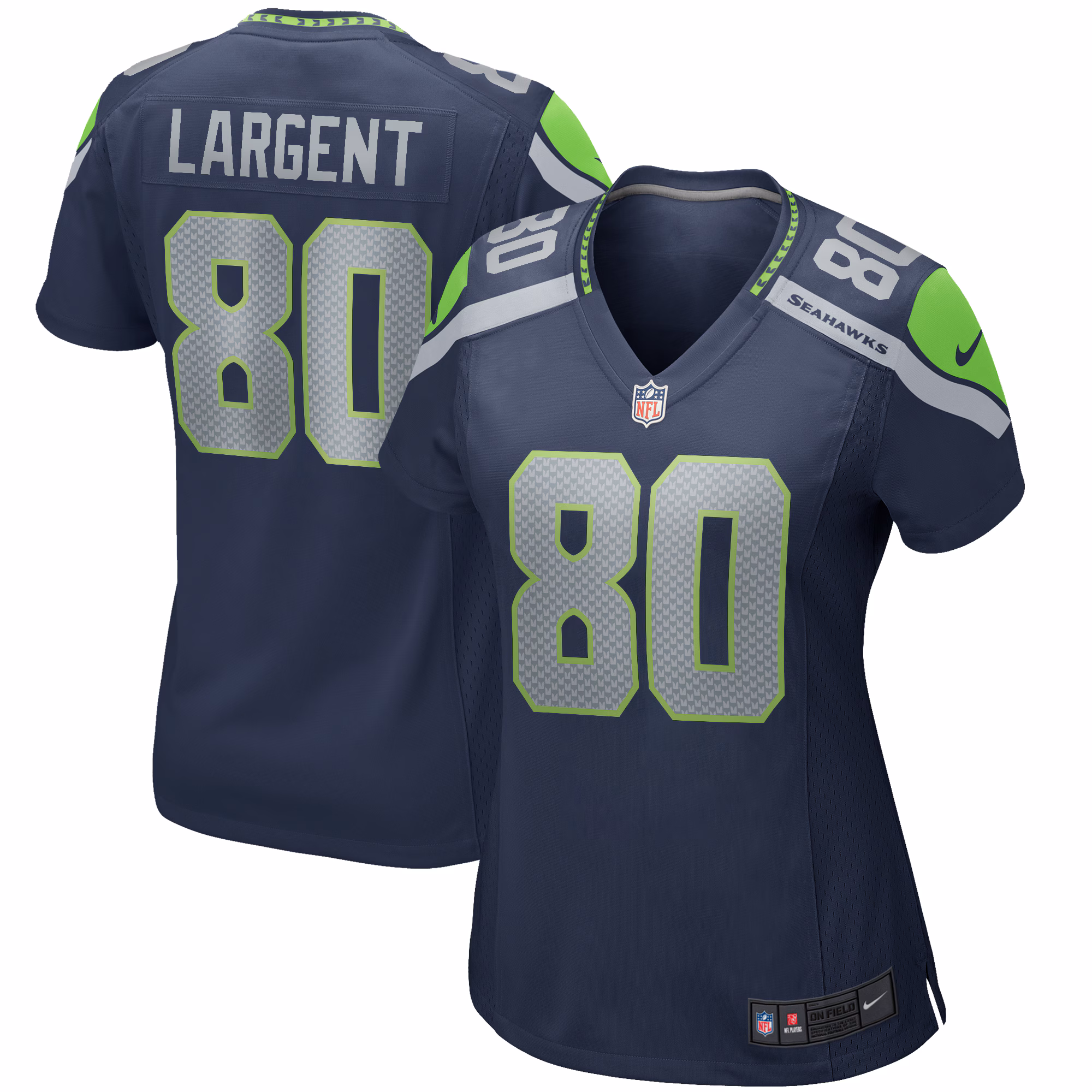 Steve Largent Seattle Seahawks Women's Game Retired Player Jersey - College Navy