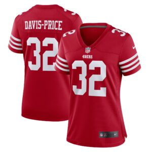 Tyrion Davis-Price San Francisco 49ers  Women's Game Player Jersey - Scarlet