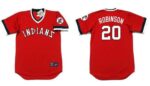 Cleveland Indians #20 Eddie Robinson Red 1978 Turn Back The Clock Stitched Jersey