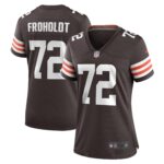 Hjalte Froholdt Cleveland Browns  Women's Game Player Jersey - Brown