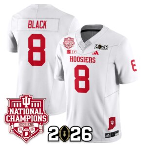 Kaelon Black #8 Indiana Hoosiers Vapor Limited Football Jersey - 2025 National Champions - All Stitched