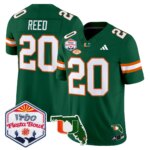 Ed Reed #20 Miami Hurricanes MIA 2026 The Fiesta Bowl & Florida Patch Vapor Limited Jersey - All Stitched
