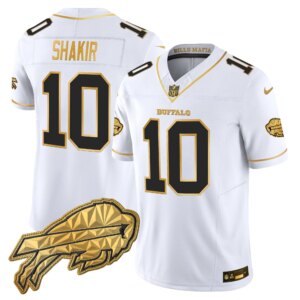Khalil Shakir #10 Buffalo Bills BUF 2025 "Rivalries" Gold Vapor Limited Jersey - All Stitched
