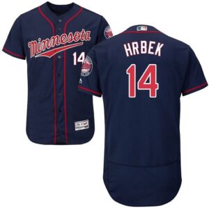 Minnesota Twins #14 Kent Hrbek Navy Blue Flexbase Collection Stitched Jersey