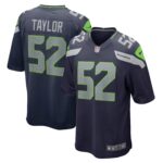Darrell Taylor Seattle Seahawks Game Jersey - College Navy