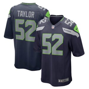 Darrell Taylor Seattle Seahawks Game Jersey - College Navy